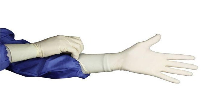 gloves, powder-free, powder free, extended cuff, cleanroom gloves, textured gloves, ISO, latex glove